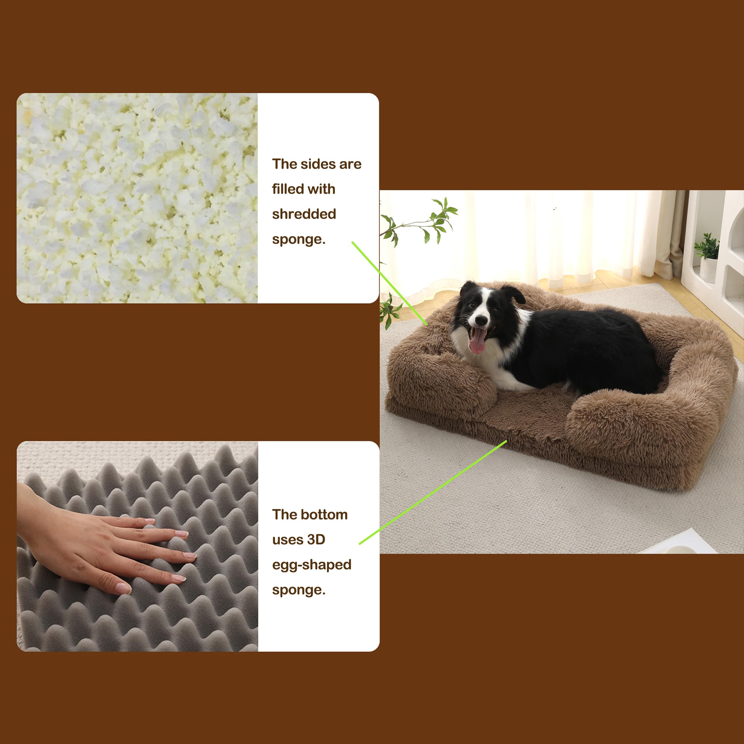 Base antideslizante de CareCooo para cama de perro estable