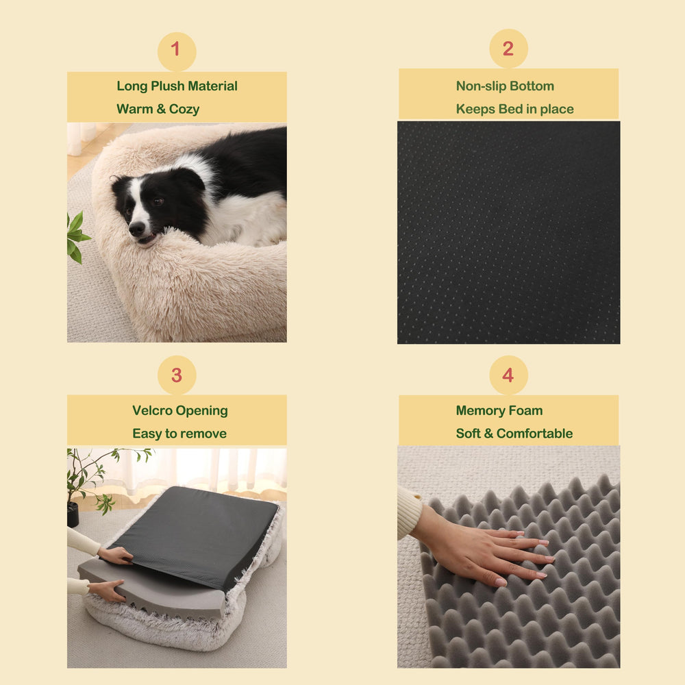 Cama impermeable CareCooo con funda lavable y fácil limpieza