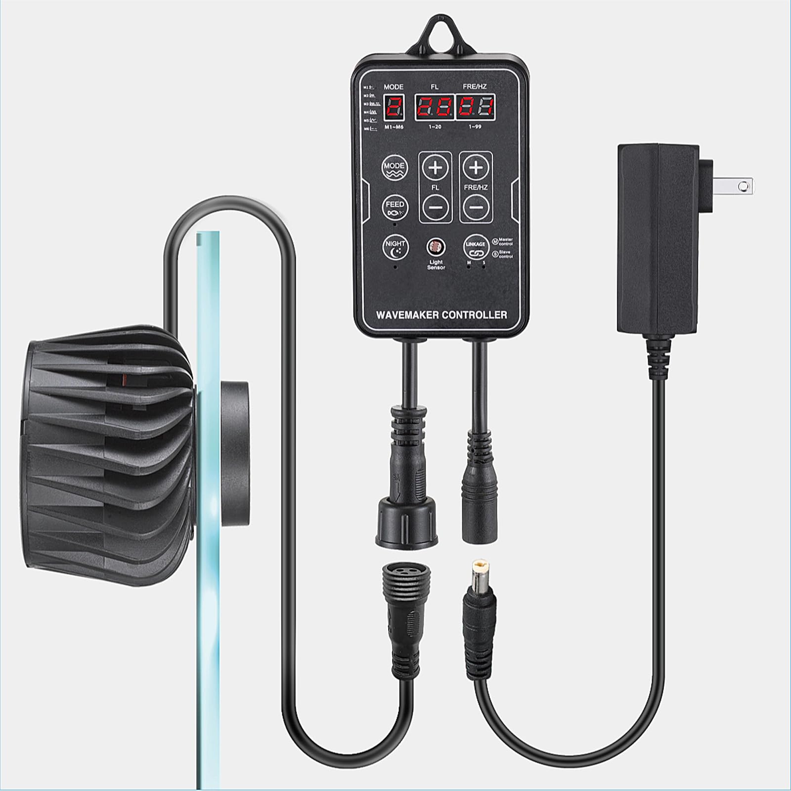 Carefree Fish wavemaker recuerda la configuración tras un corte de energía.