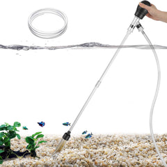 Carefree Fish limpiador de grava para acuario con manguera de 6 ft, limpieza eficiente.