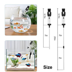 Carefree Fish tubo sifon alimentacion para cambios de agua precisos.