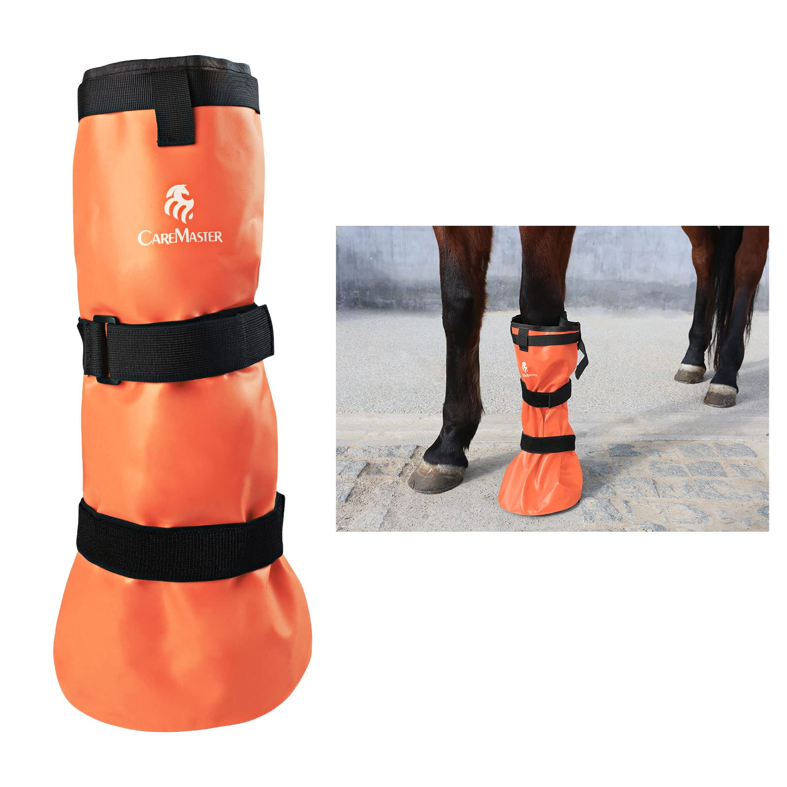 CareMaster botas-remojo-casco, vista exterior para facilitar el remojo en establo