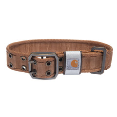 Collar Carhartt para perro, cinta de nailon ancha, ajuste cómodo para paseos largos.
