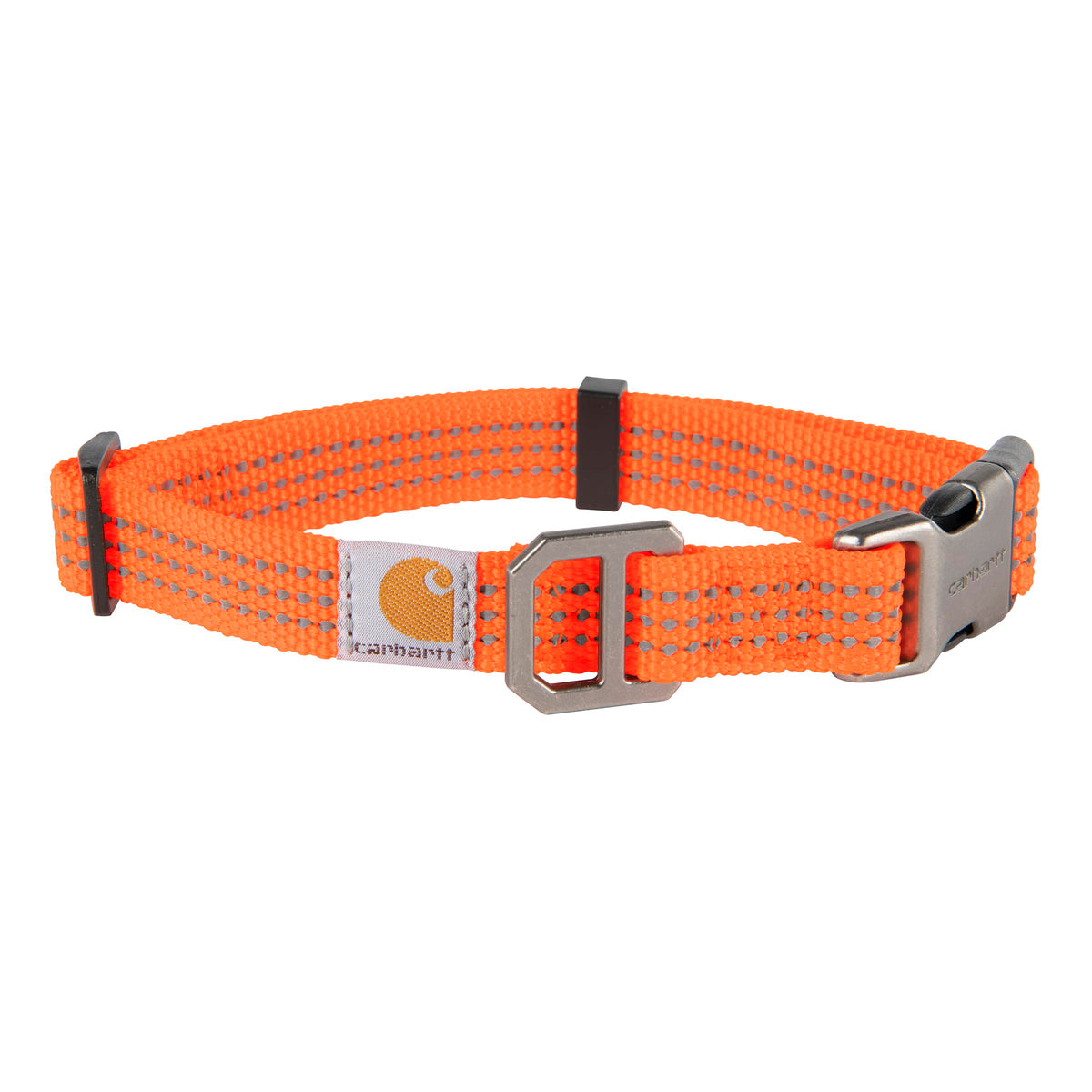Collar Carhartt para perros de nylon con ajuste total, ideal para paseos activos.