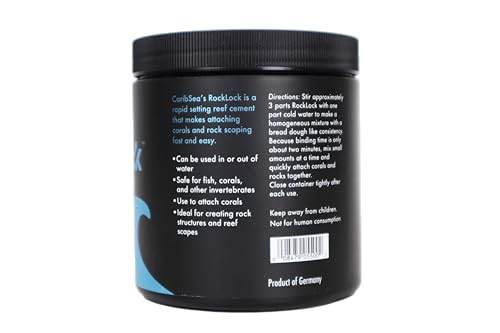 Carib Sea Rock Lock de 2 Minutos: adherir corales con cemento para acuarios