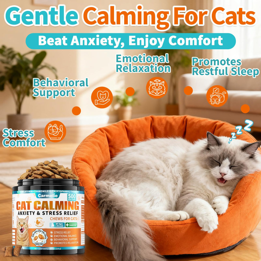 Carmelie: sabor pollo y centro de krill para gatos.