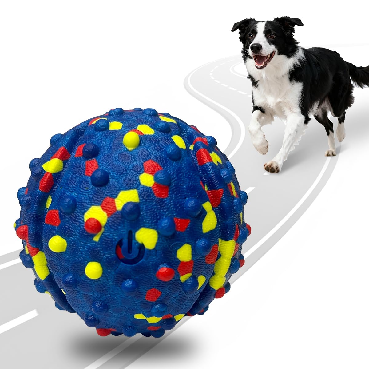 CAROZEN juguete interactivo para perros con bola en movimiento, ideal para diversión en casa