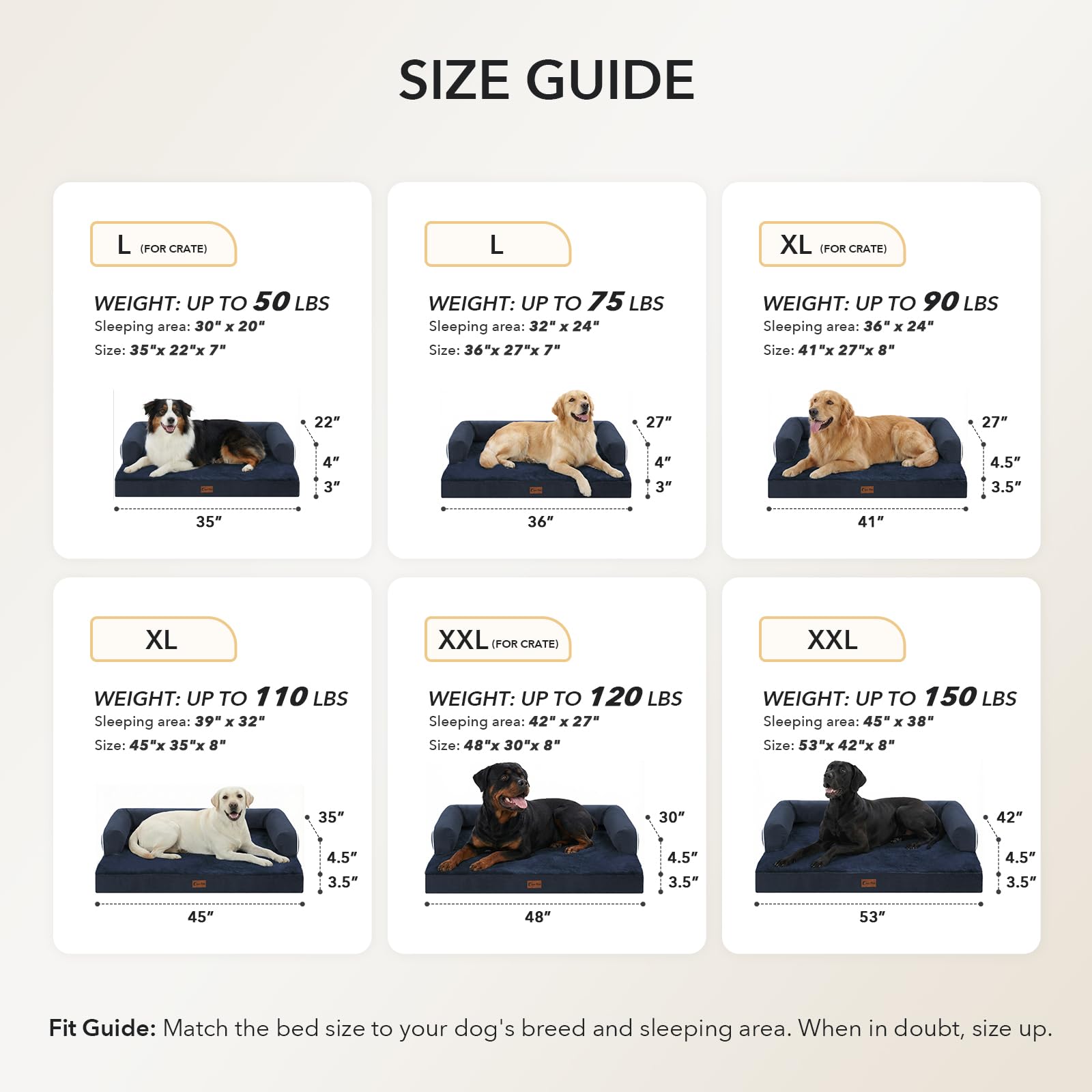 Casa Paw base antideslizante que mantiene la cama estable.