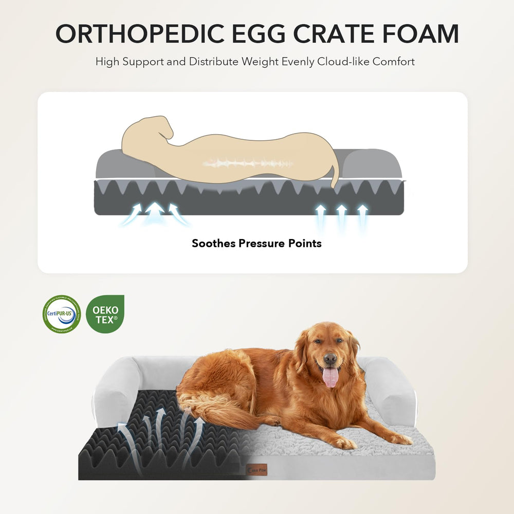 Casa Paw cama ortopédica con cubierta impermeable para proteger el relleno.