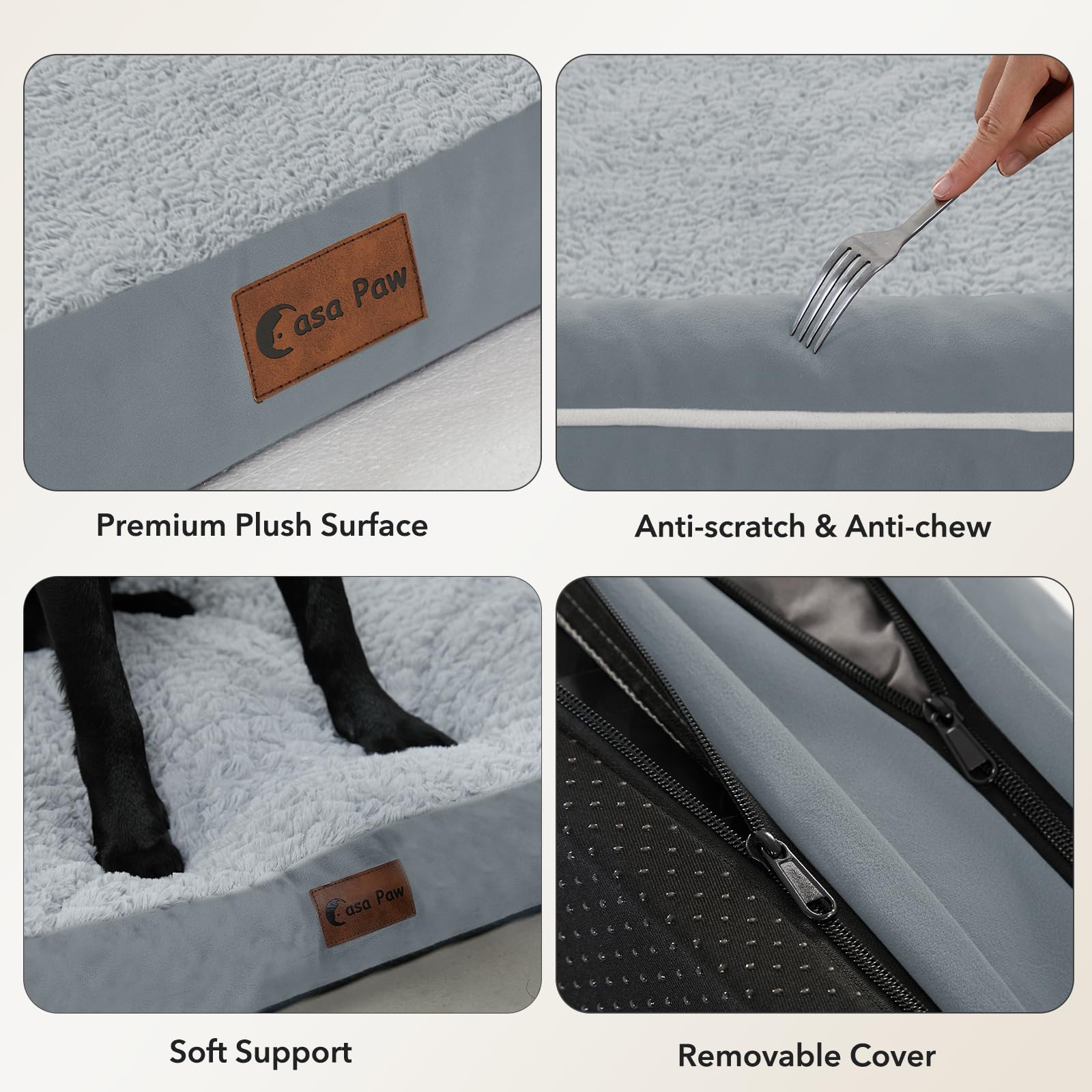 Casa Paw cama ortopédica grande base antideslizante estable
