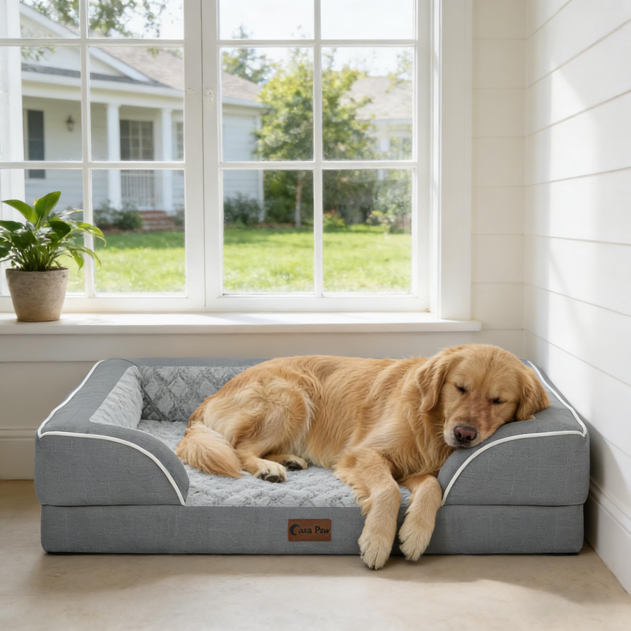 Casa Paw cama para perros grandes 36x27 pulgadas en imágenes de producto