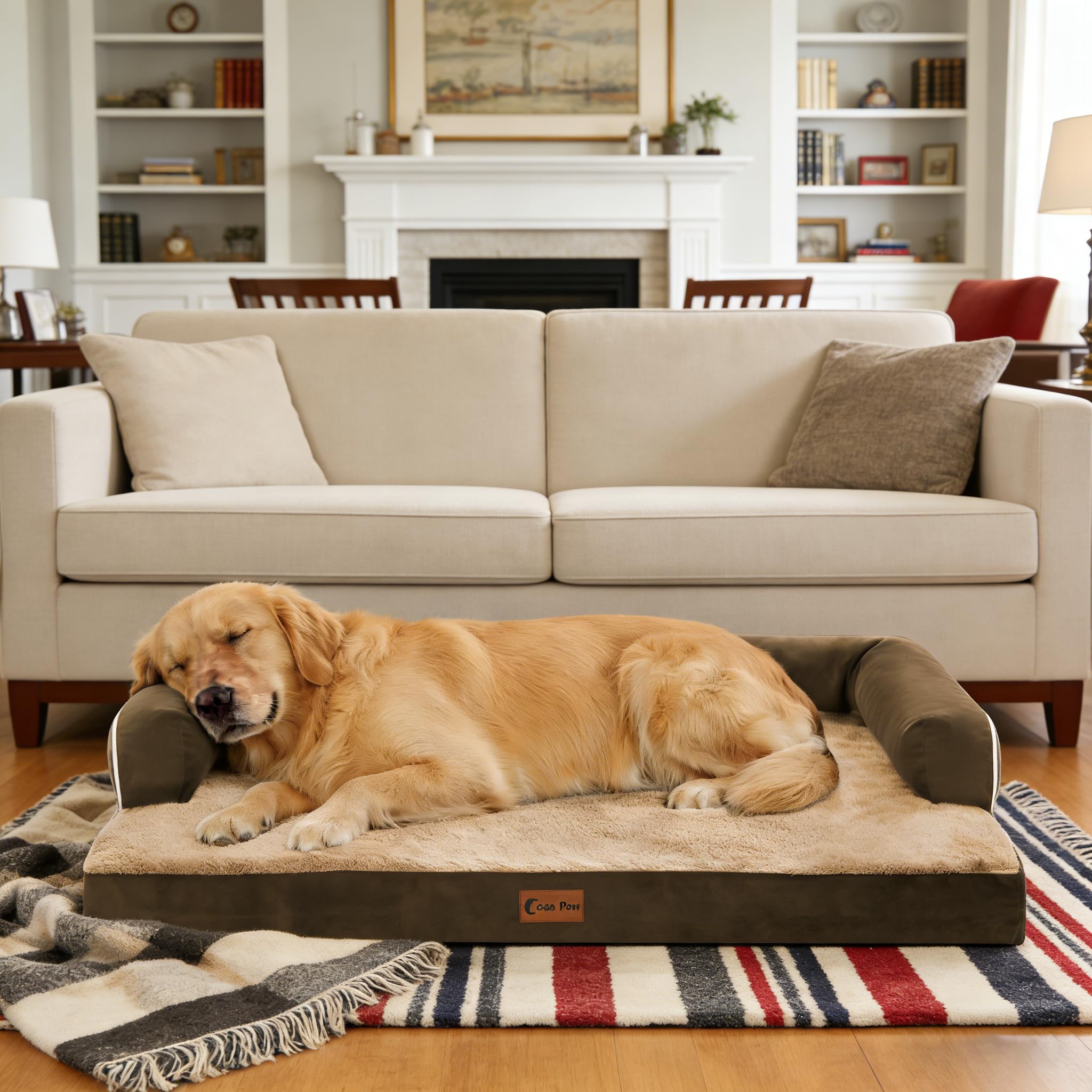 Casa Paw cama ortopédica XXL expansión al desempaquetar tras la entrega