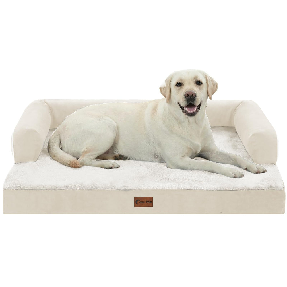 Cama ortopédica Casa Paw para perros XL, soporte cómodo durante el descanso.