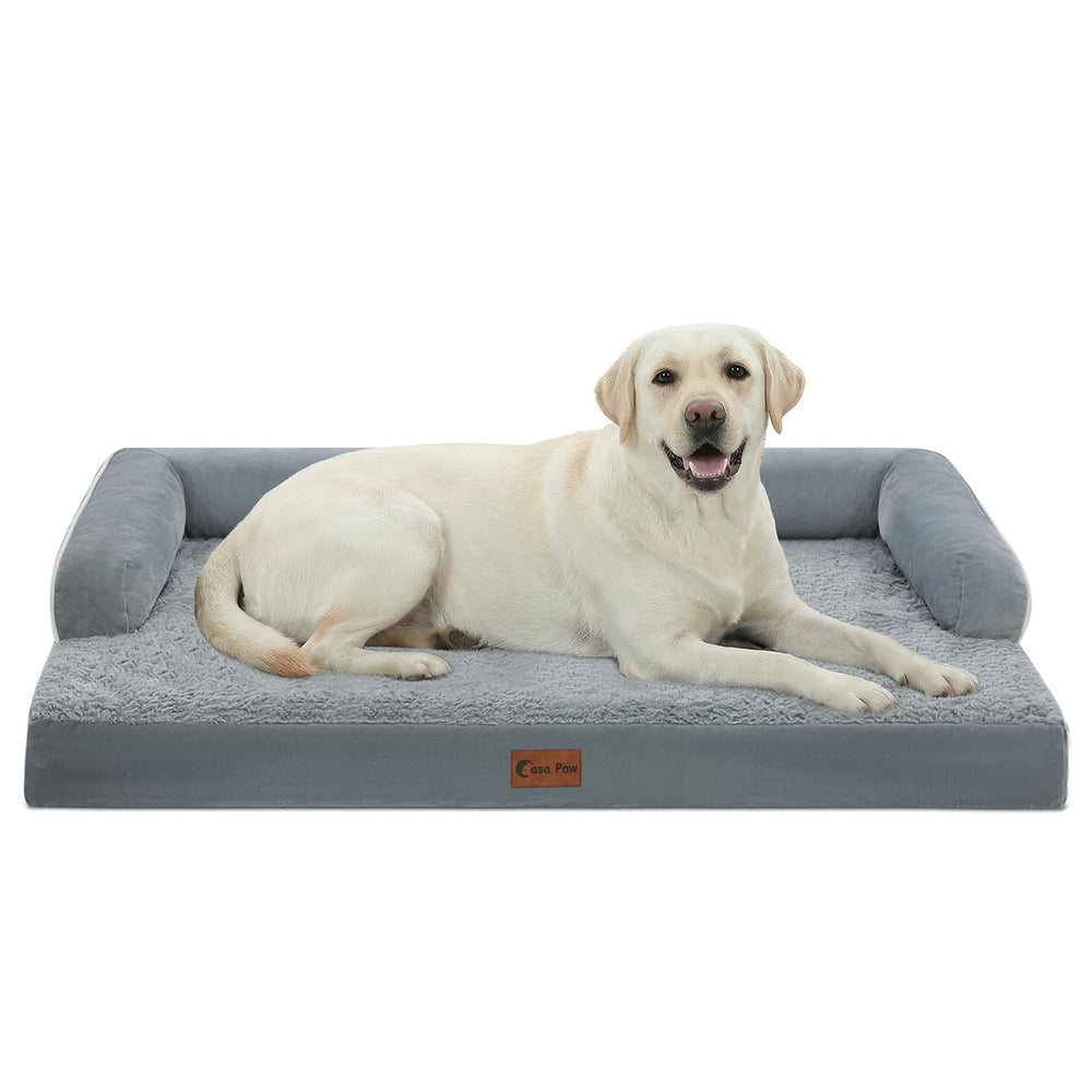 Casa Paw cama ortopédica XL con espuma en panal para alivio de presión.
