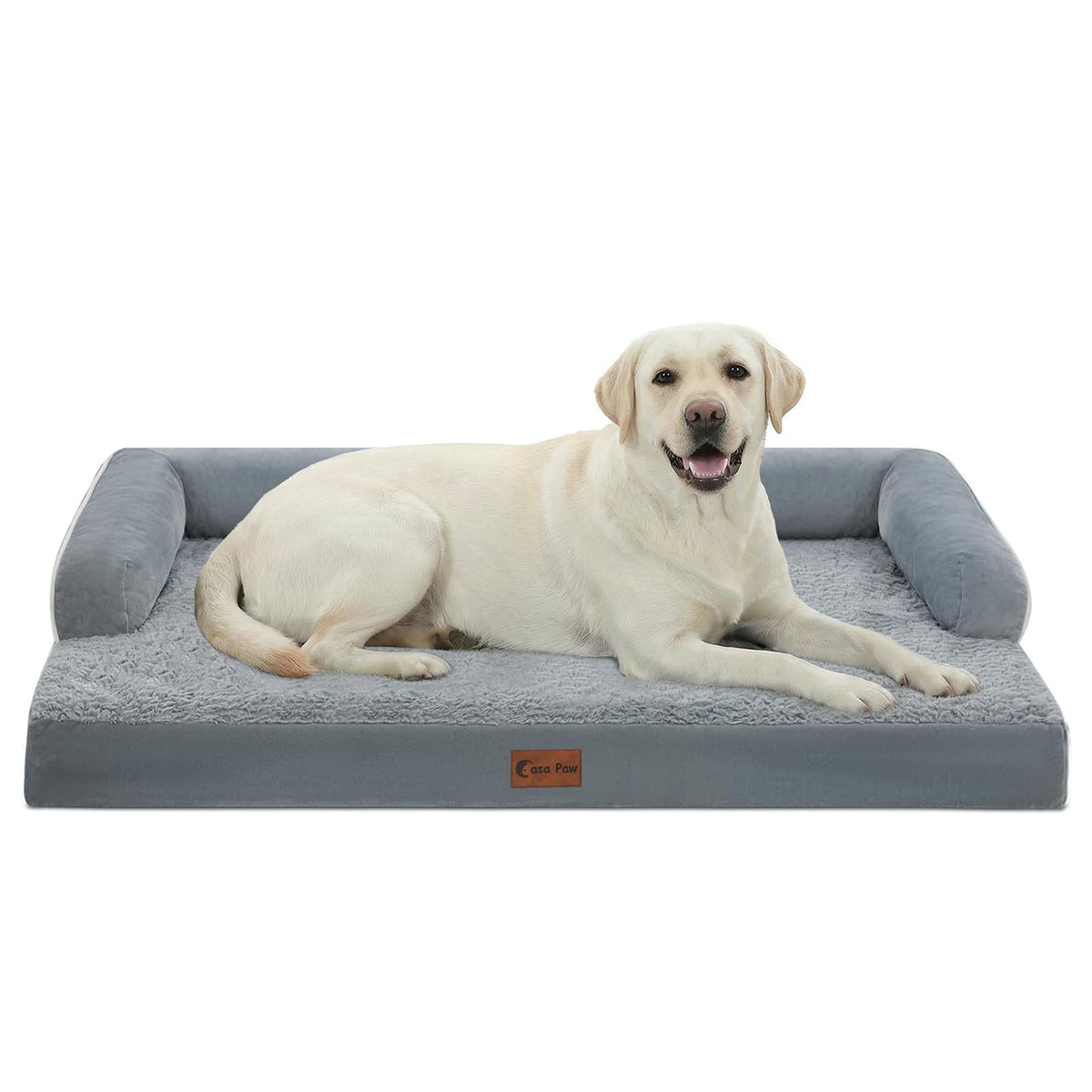 Casa Paw cama ortopédica XL con espuma en panal para alivio de presión.