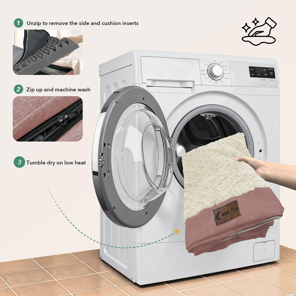 Casa Paw cama-xl-funda-lavable, limpieza rápida y sencilla.