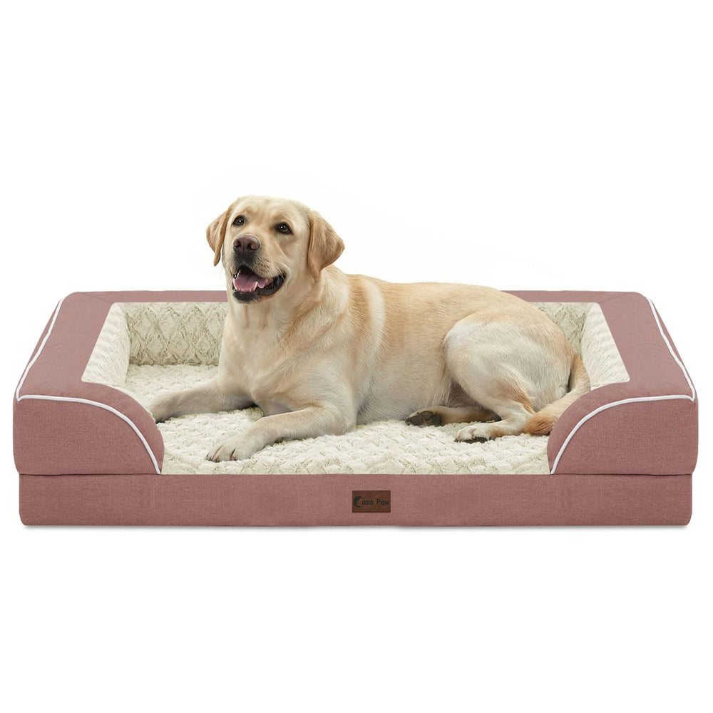 Casa Paw cama ortopédica XL, espuma de memoria para mayor confort.