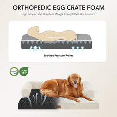 Cubierta impermeable de Casa Paw protege la espuma y facilita la limpieza.