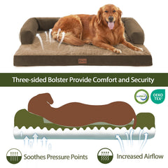 Casa Paw espuma tipo panal para soporte de articulaciones del perro