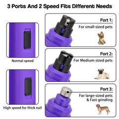 Casfuy lijador de uñas con ruido bajo, ideal para mascotas sensibles.