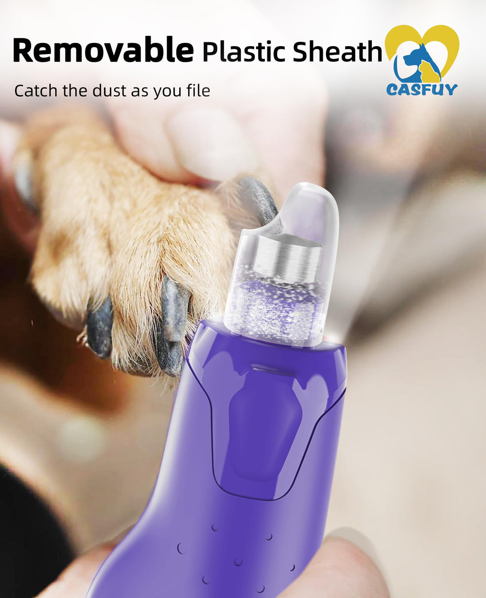 Casfuy lijadora uñas perros tapa anti polvo para limpieza rápida