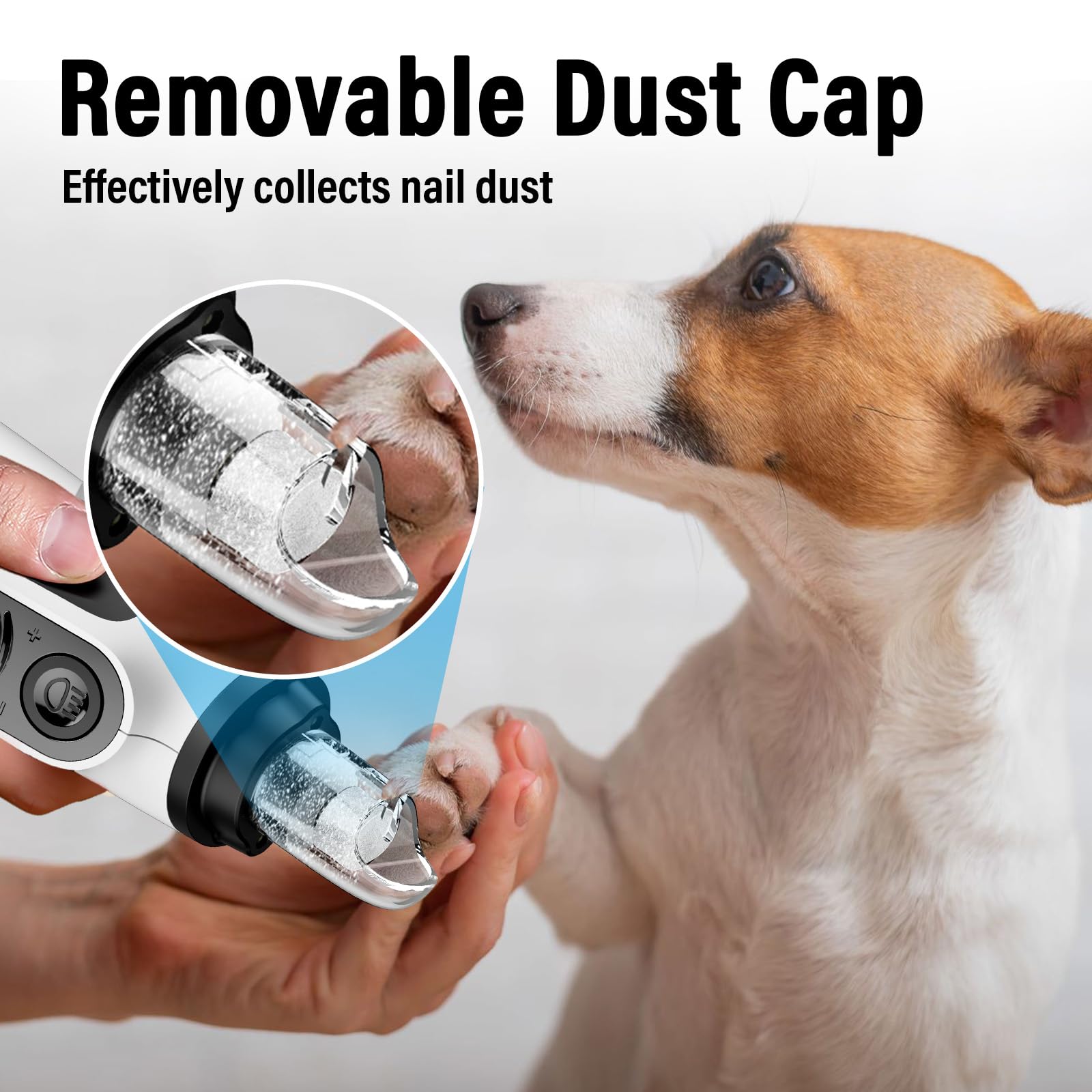 Casfuy Smart 6-Speed batería 2000mAh con carga rápida para cuidado de uñas.