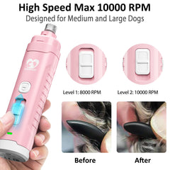 Casfuy máquina para uñas de perro con dos luces LED para seguridad