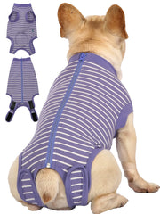 Caslfuca funda de recuperación para perros con cremallera trasera, fácil de poner y quitar.