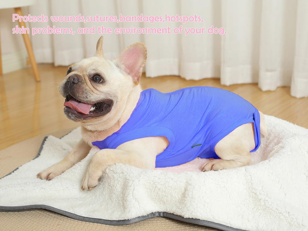 Caslfuca traje recuperación tela elástica y transpirable para perros activos