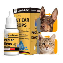 Cassiel Pet Gotas-oreja-aplicacion para uso suave y cómodo.