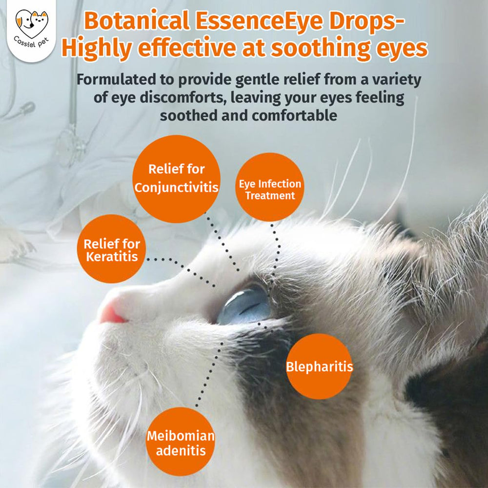 Ingredientes naturales en Cassiel pet para cuidado ocular suave