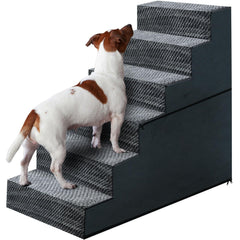 Casusv escalera de 28 pulgadas para perros en cama alta con 6 escalones, ideal para subir con seguridad