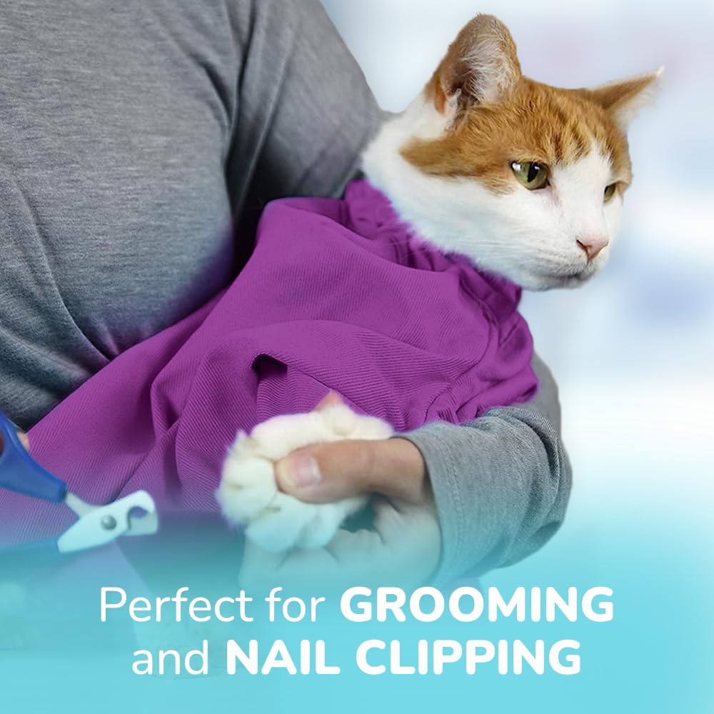 Cat-in-the-bag Cozy Comfort Carrier apertura inferior para acceder patas traseras con facilidad.
