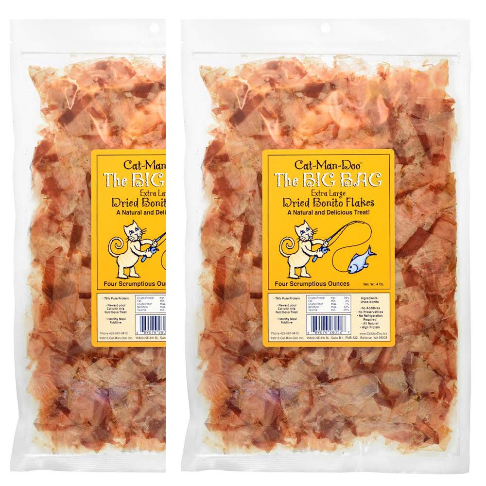 Cat-Man-Doo Bonito, hojas grandes; snack sabroso para premiar a tu mascota.