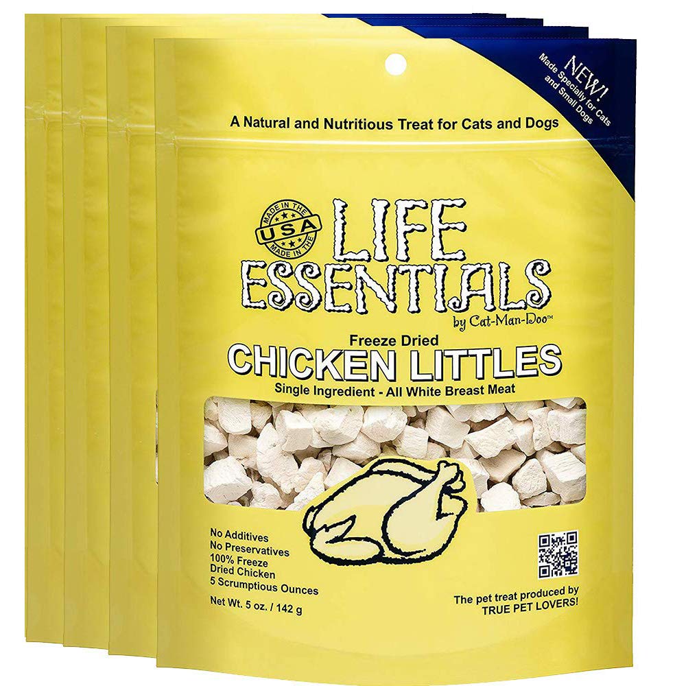 Cat-Man-Doo LIFE ESSENTIALS: pollo deshidratado para perros y gatos, snack natural.
