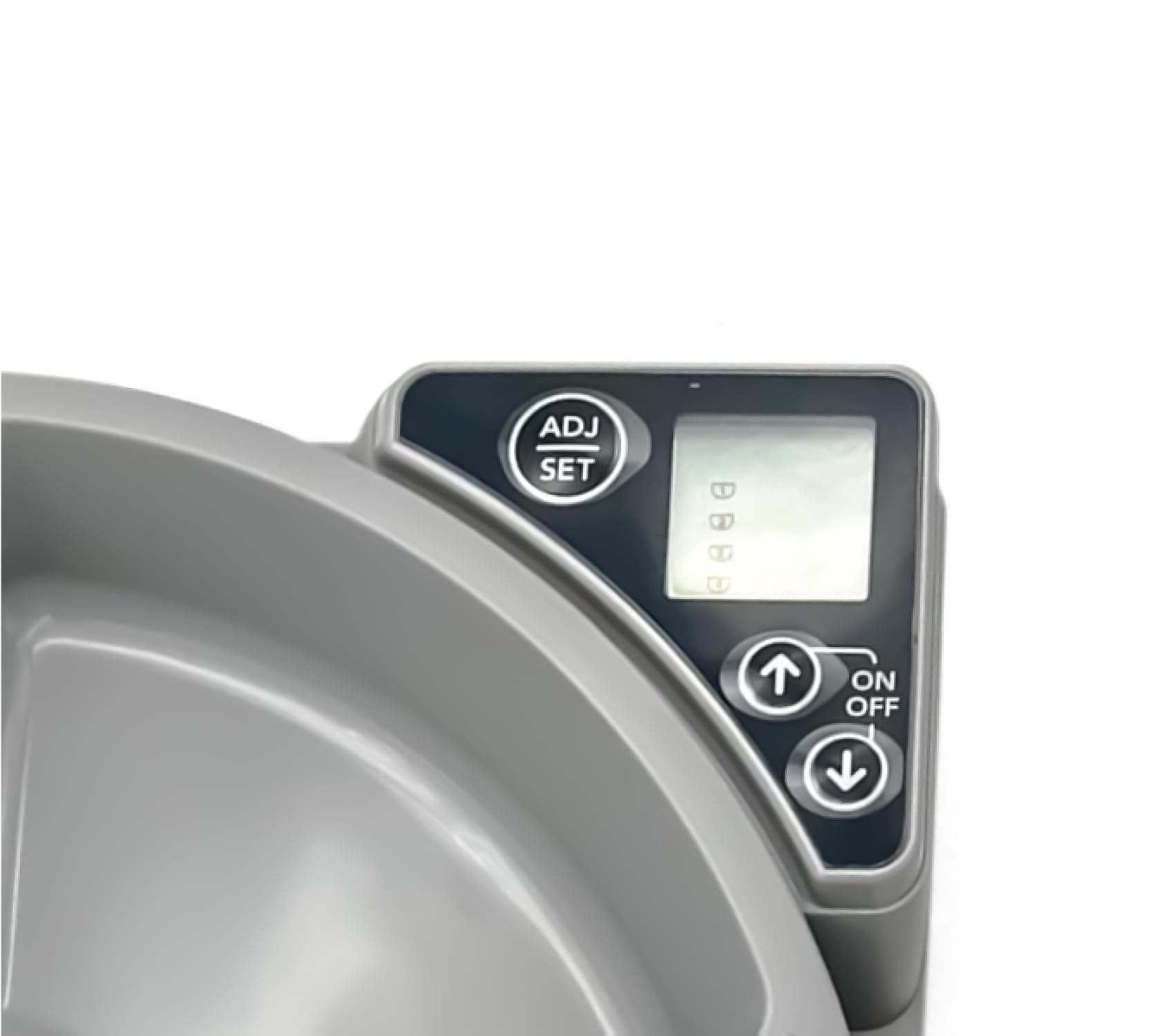 Cat Mate C500, cada compartimento sirve 11.5 onzas.