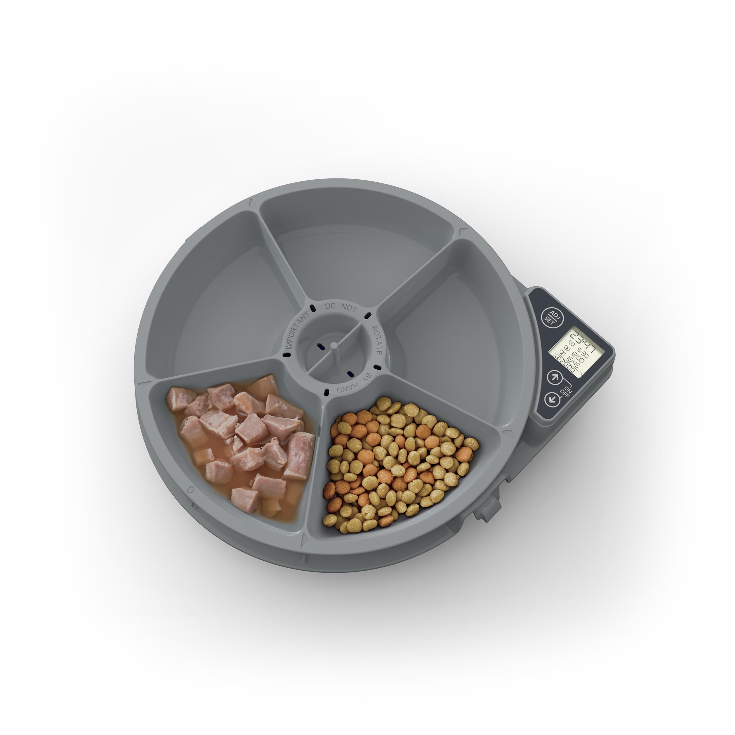 Cat Mate C500, diseño higiénico con cuencos desmontables.