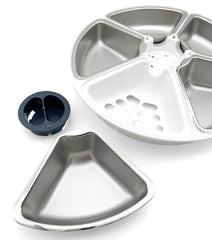 Cat Mate cuenco poco profundo, diseño seguro para comer sin salirse.