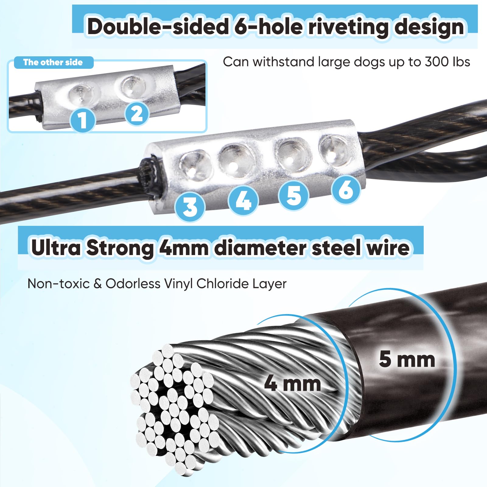 CatAve cable de acero 4 mm con recubrimiento PVC