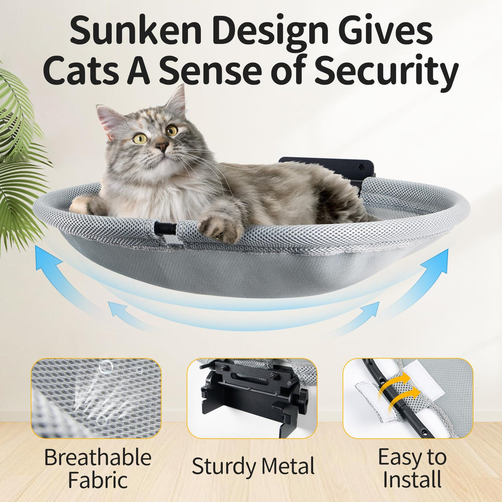 CatAve cama para gato lavable fácilmente para limpieza rápida.