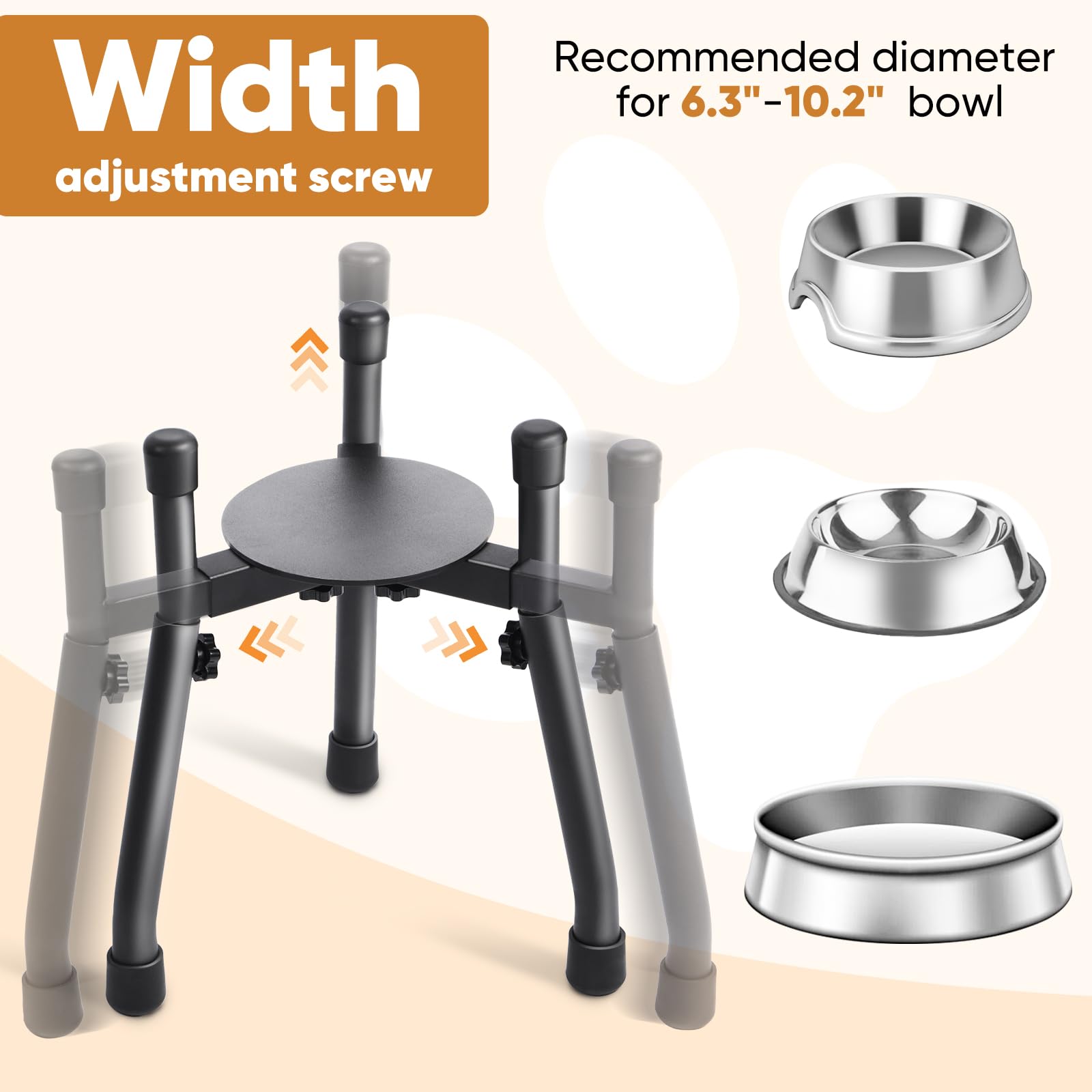 CatAve estructura estable con tubos de hierro para perros grandes.
