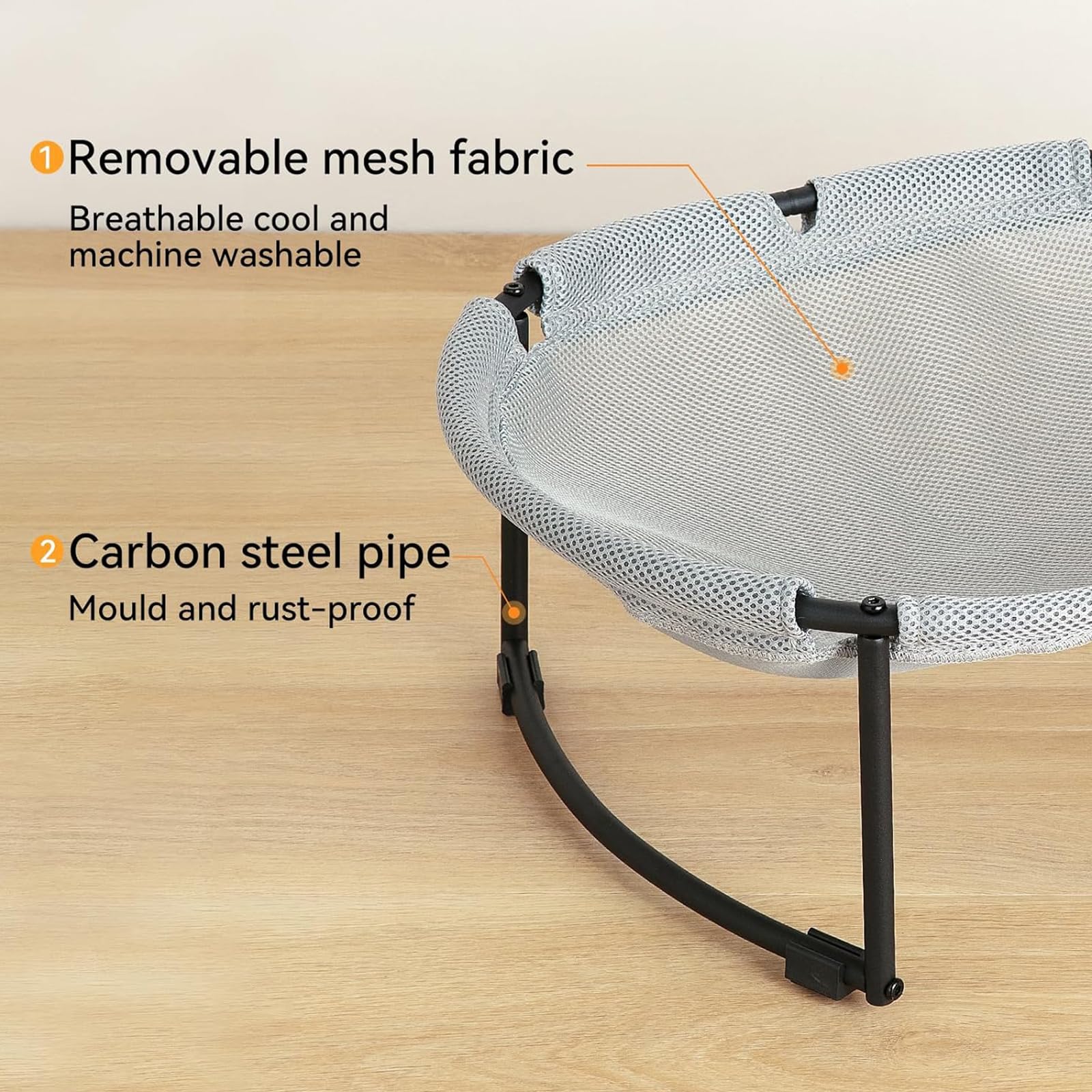 CatAve hamaca con malla transpirable ofrece confort y buena ventilación.