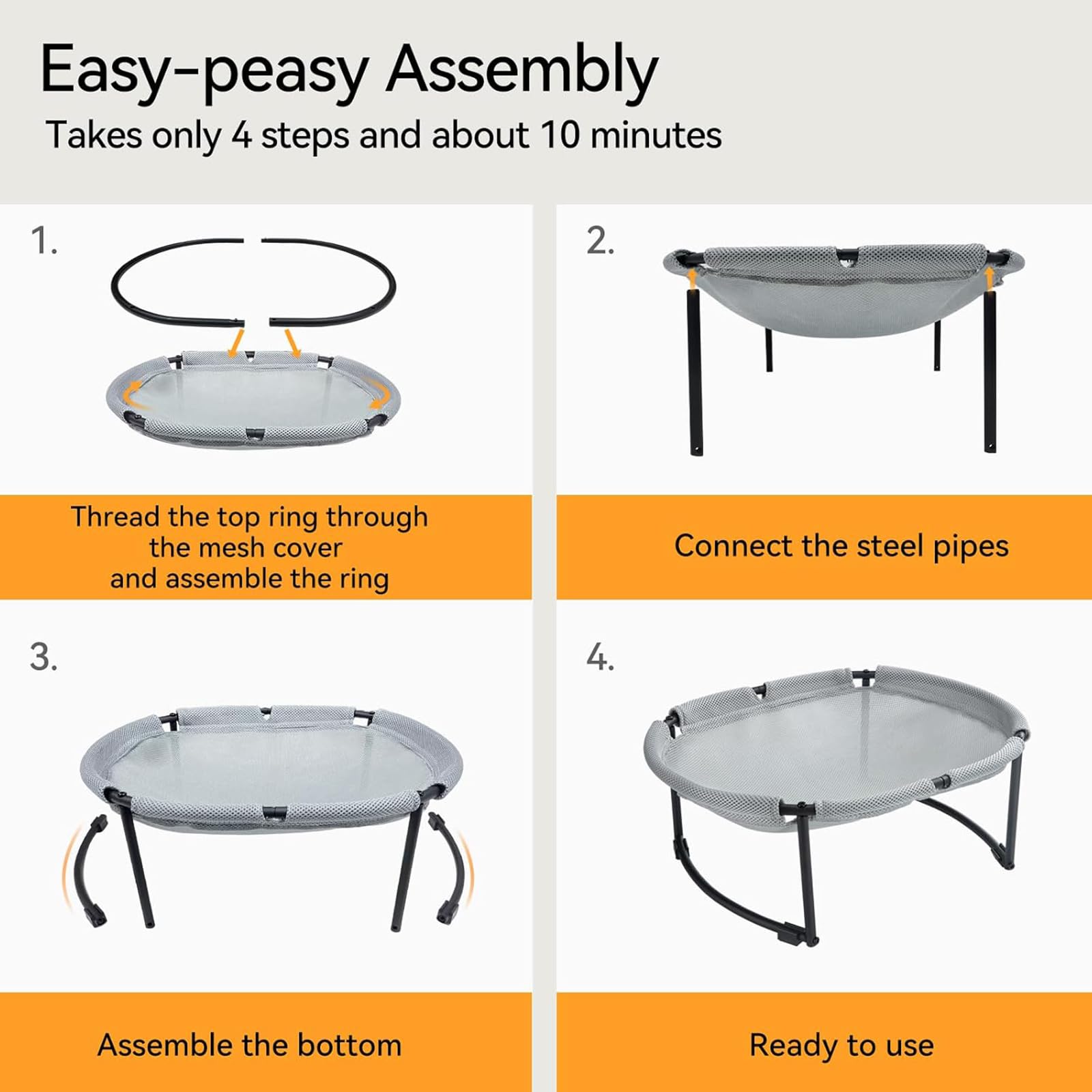 CatAve cama para gatos adecuada para interiores y exteriores, versátil.