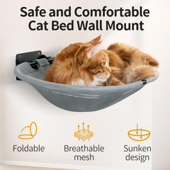 CatAve hamaca de gato plegable para almacenamiento rápido cuando no se usa.