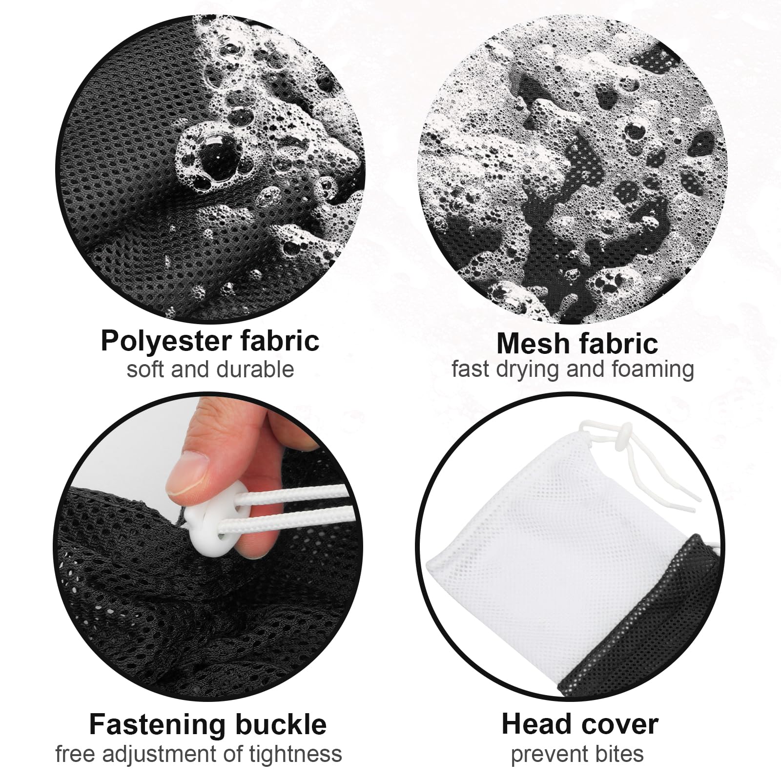 Catcan bolsa de baño para gatos con cordones ajustables para fijar el cuerpo.