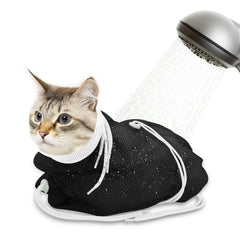 Catcan bolsa de baño para gatos con malla transpirable para un baño cómodo y seguro.