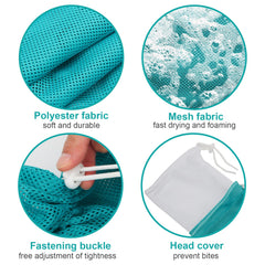 Catcan cinchos de ajuste para fijar el cuerpo del gato.