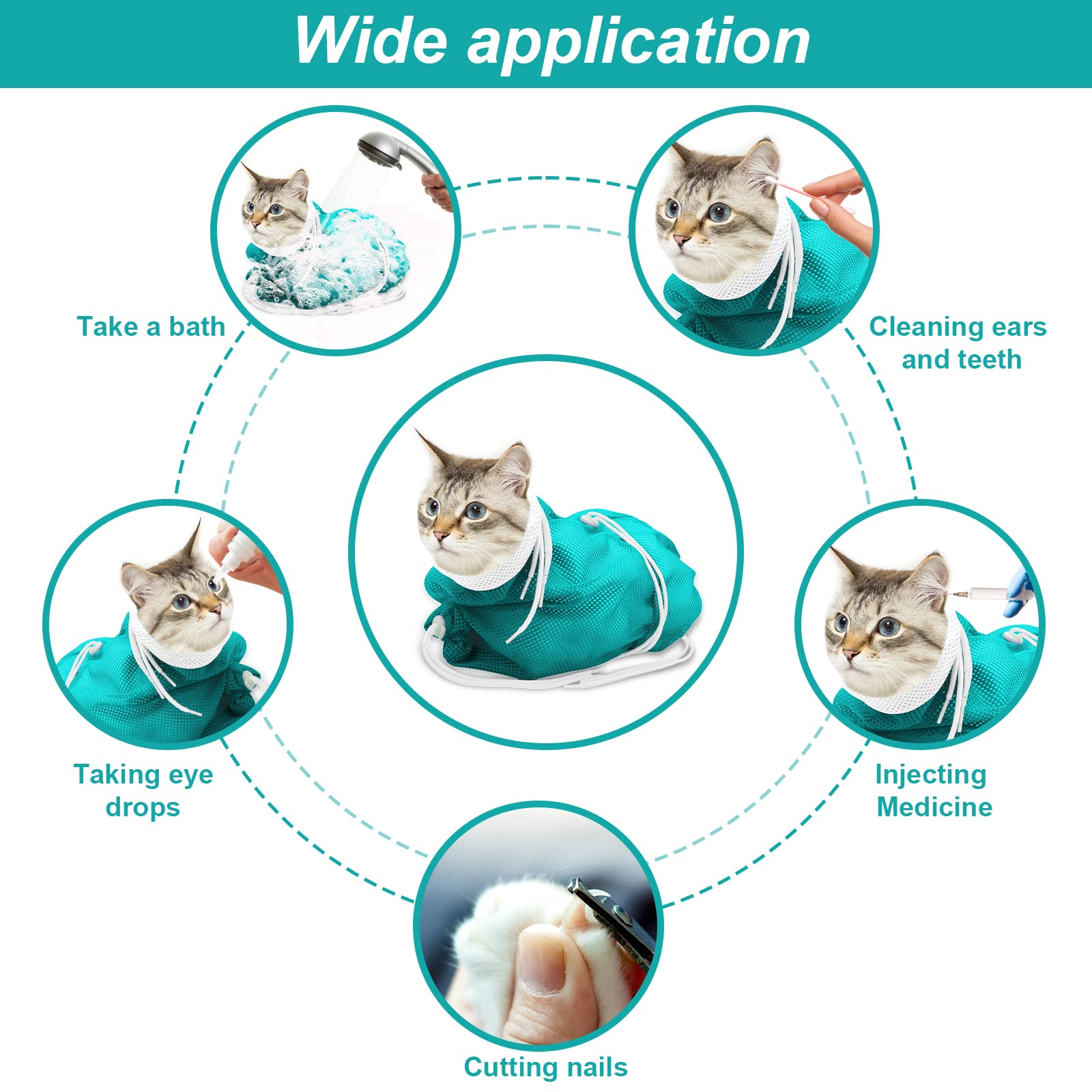 Catcan diseño de talla universal para gatos de diferentes tamaños.