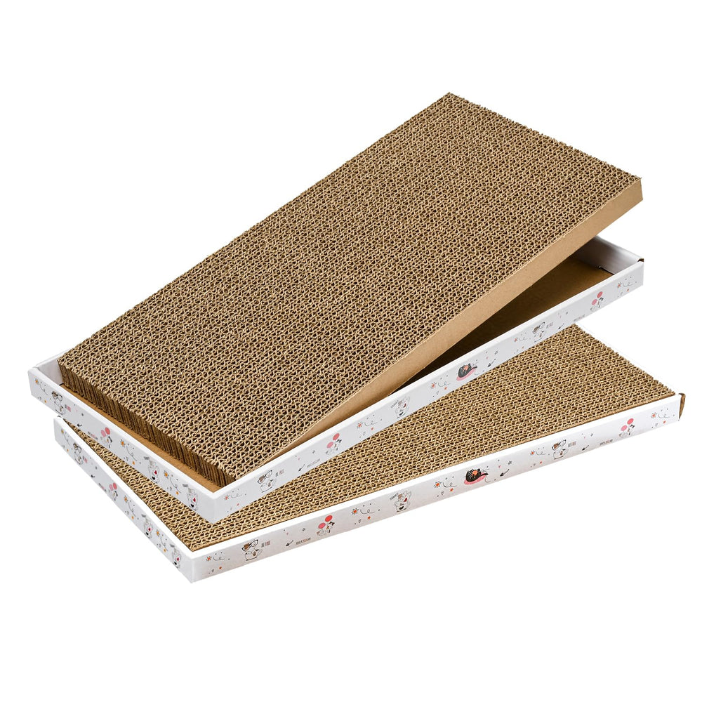 Catinarla rascador-gato-caja-doble, diseño a doble cara para mayor durabilidad.