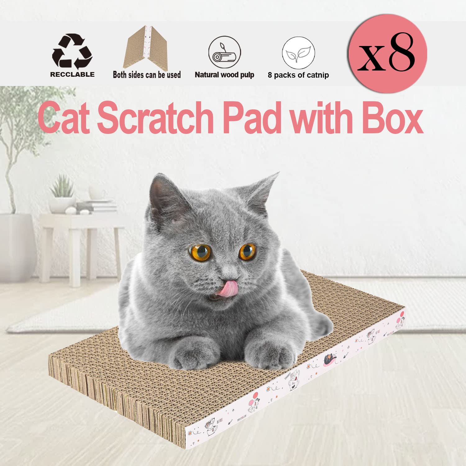 Catinarla rasca-gato: diseño estable para uso en el suelo